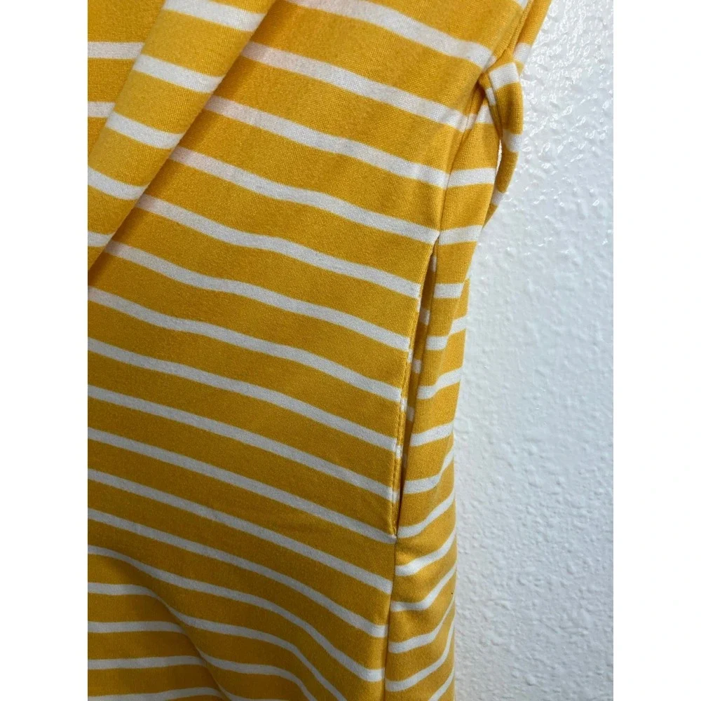 Xtraordinary Tie Back Mustard Yellow Striped‎ Dress Girls Size 5